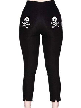 KILLSTAR Skull and Crossbones Capri Pants XXL